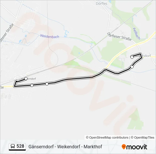 528 Bus Line Map