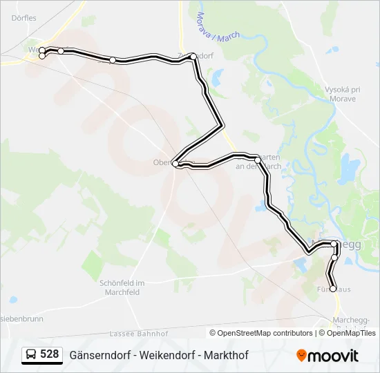 528 Bus Line Map