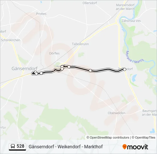 528 Bus Line Map