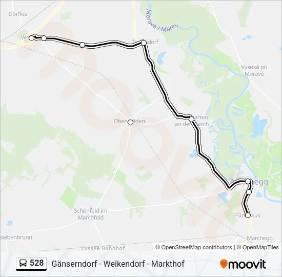528 Bus Line Map