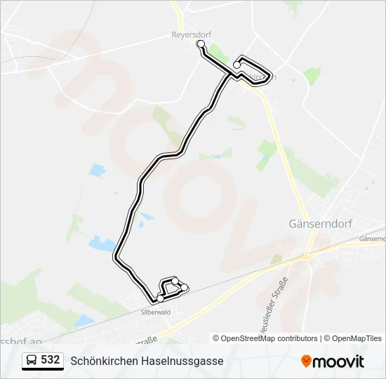 532 Bus Line Map