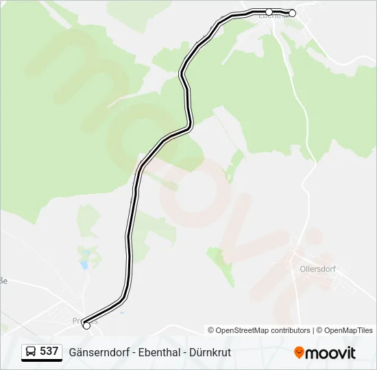 537 Bus Line Map