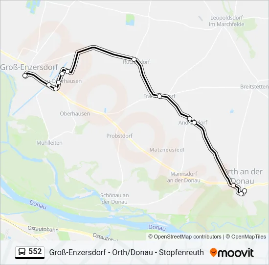 552 Bus Line Map