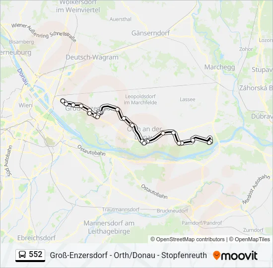 552 Bus Line Map