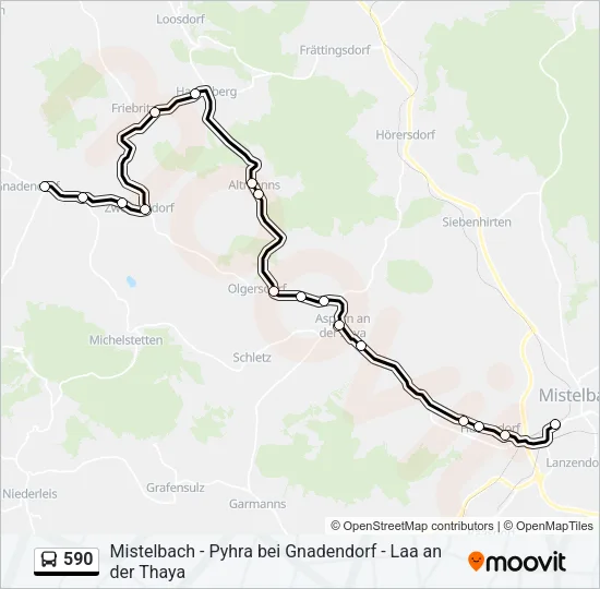 590 Bus Line Map