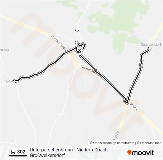 802 Bus Line Map