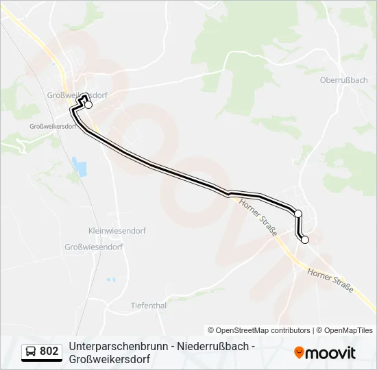 802 Bus Line Map