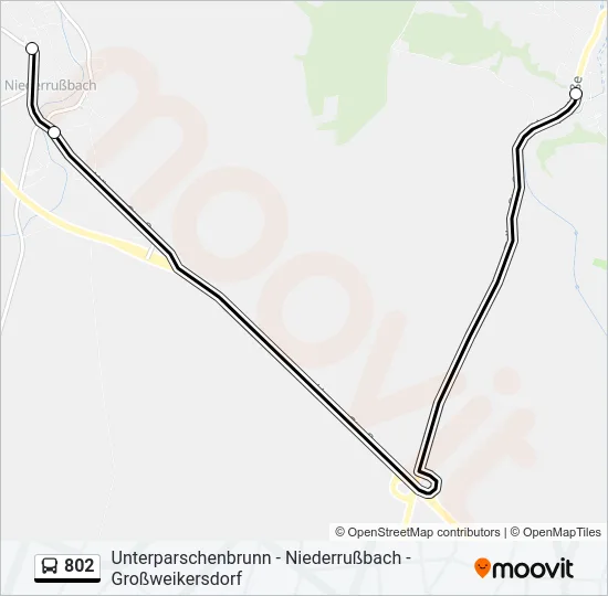 802 Bus Line Map