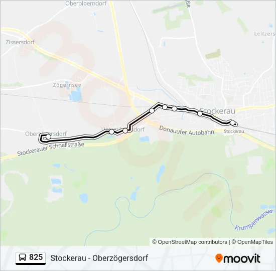 825 Bus Line Map