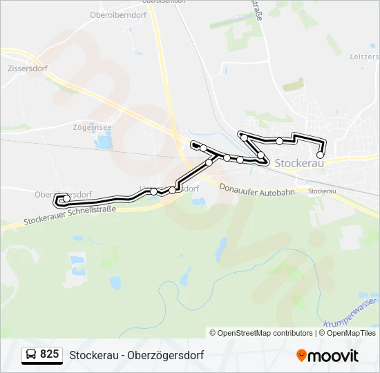 825 Bus Line Map