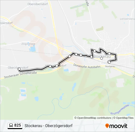 825 Bus Line Map