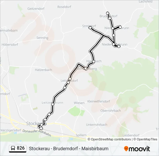 826 Bus Line Map