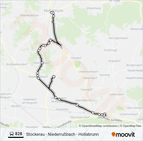 828 Bus Line Map