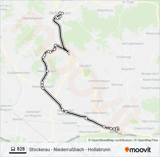 828 Bus Line Map