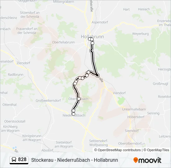 828 Bus Line Map