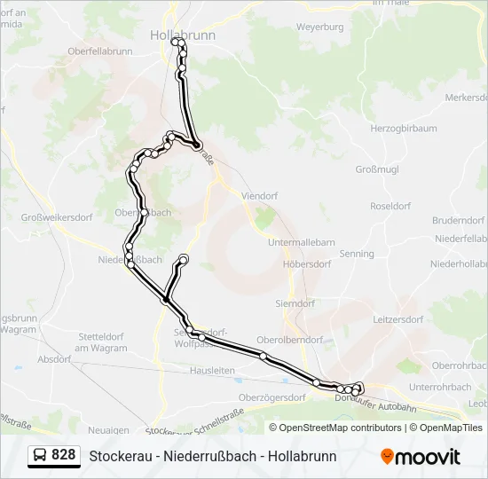 828 Bus Line Map