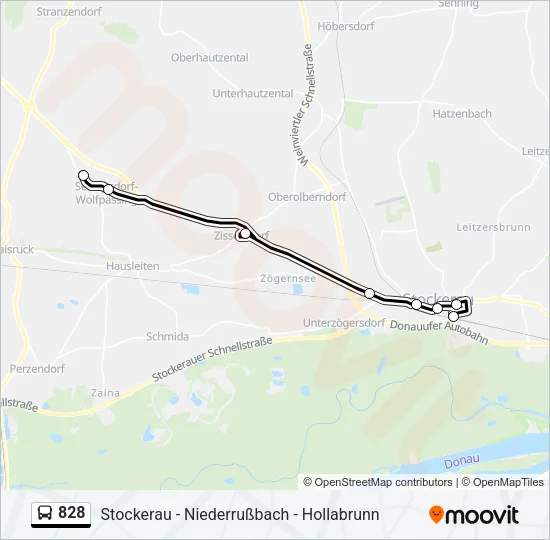 828 Bus Line Map
