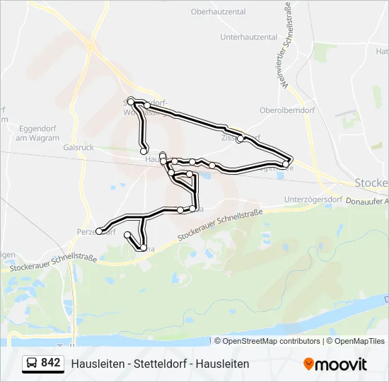 842 Bus Line Map