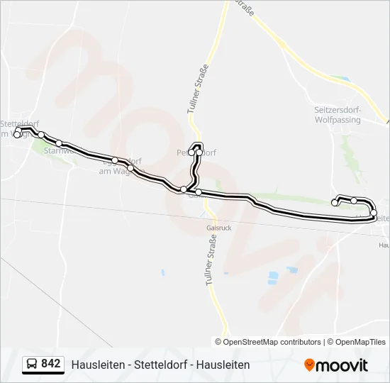 842 Bus Line Map