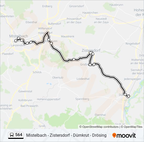 564 Route: Schedules, Stops & Maps - Dürnkrut Bahnhof (Updated)