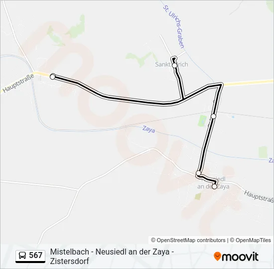 567 Bus Line Map