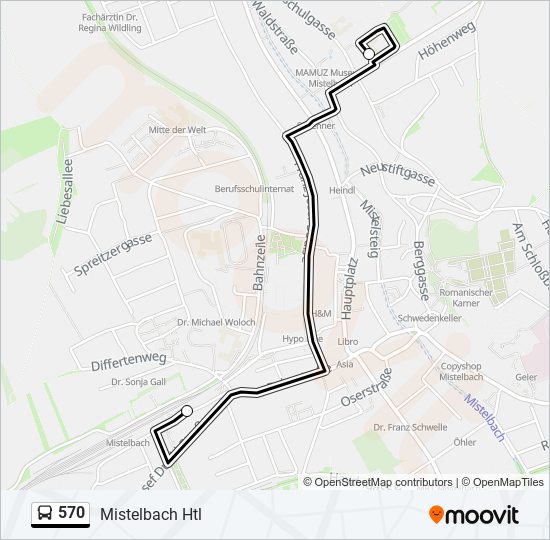 570 bus Line Map