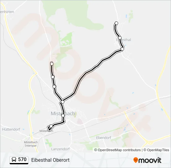 570 Bus Line Map