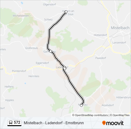 572 bus Line Map