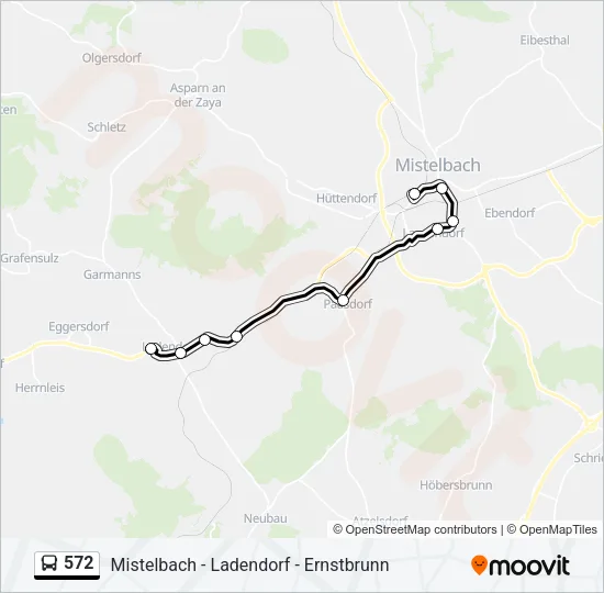 572 Bus Line Map