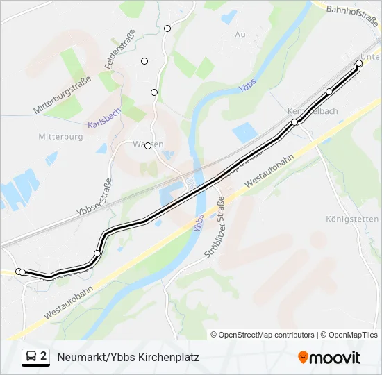 2 Bus Line Map
