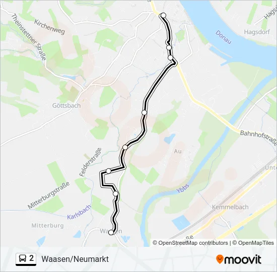 2 Bus Line Map