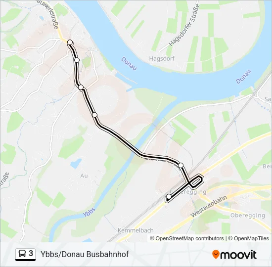 3 Bus Line Map