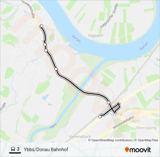 3 Bus Line Map