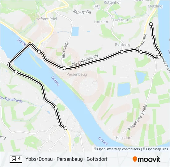 4 Bus Line Map