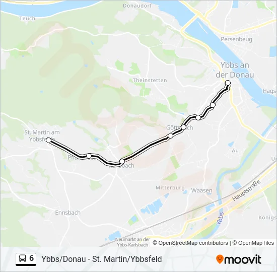 6 Bus Line Map