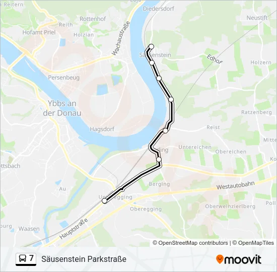 7 Bus Line Map