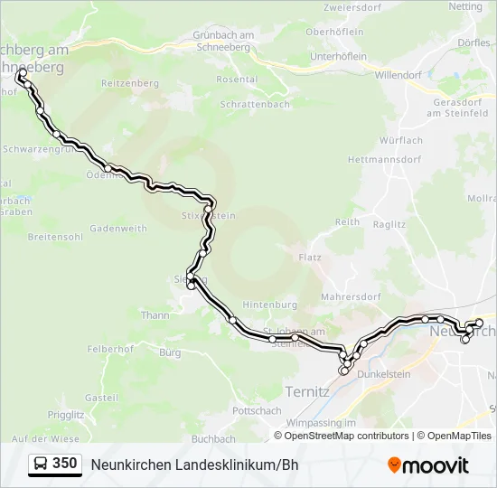 350 Bus Line Map