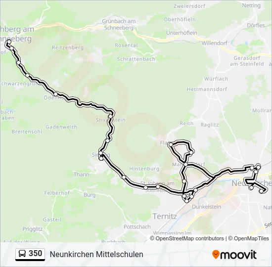 350 Bus Line Map