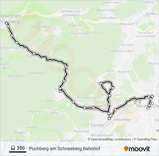 350 Bus Line Map