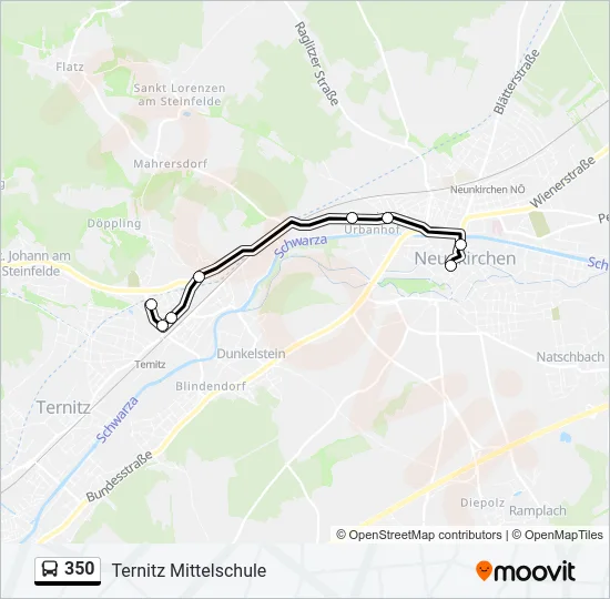 350 Bus Line Map