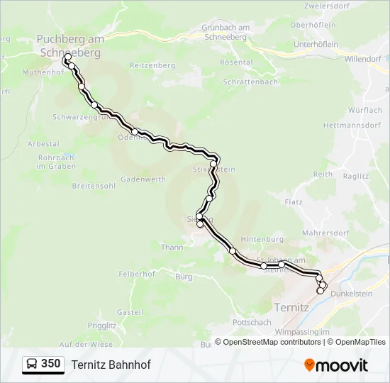 350 Bus Line Map