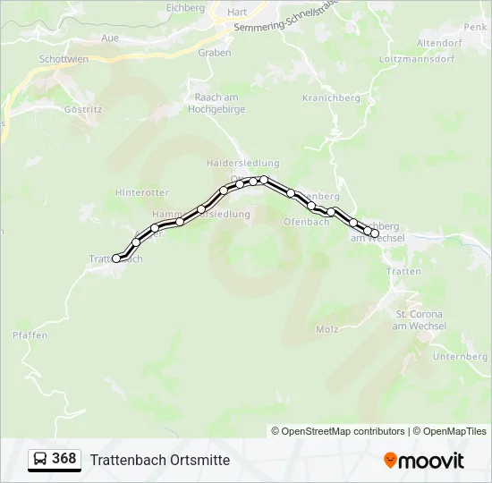 368 Bus Line Map