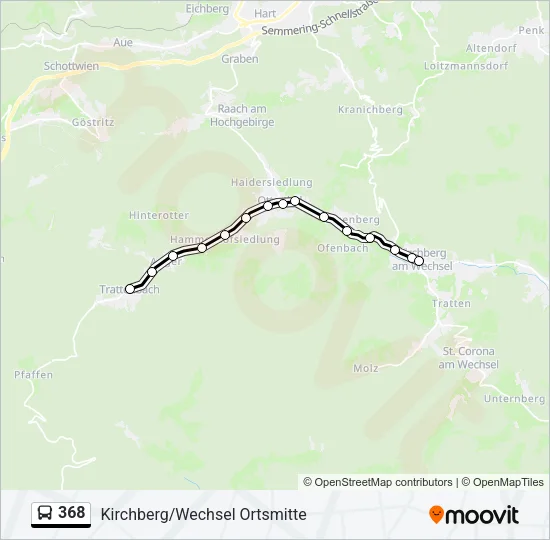 368 Bus Line Map