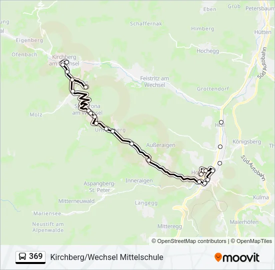 369 Bus Line Map