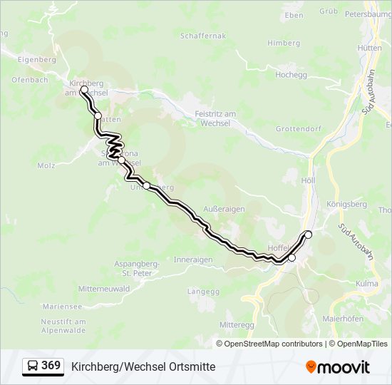 369 Route Schedules, Stops & Maps Kirchberg/Wechsel Ortsmitte (Updated)
