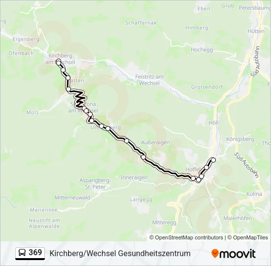 369 Bus Line Map