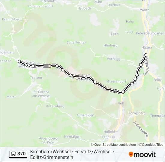 370 Bus Line Map