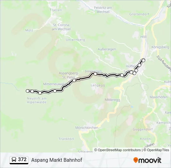 372 Bus Line Map