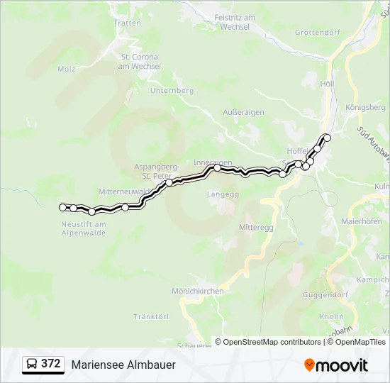 372 Bus Line Map