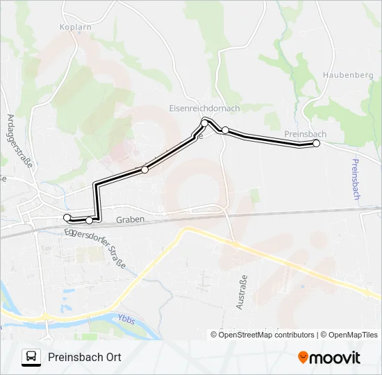 AST AMSTETTEN 2 Bus Line Map
